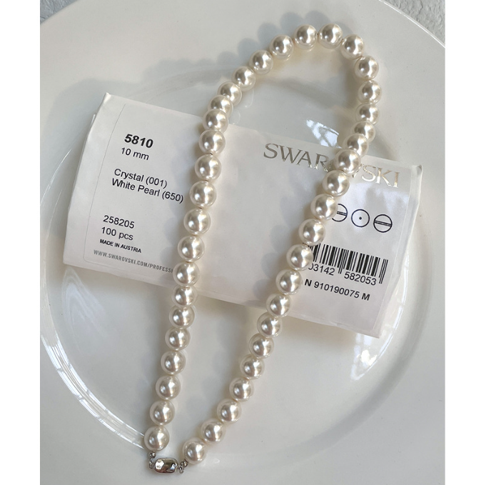 Free Shipping Baroque Swarovski Pearl Ne